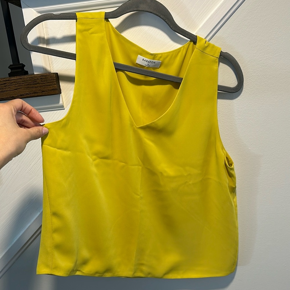 Babaton crop camisole. Size: M. Like new!